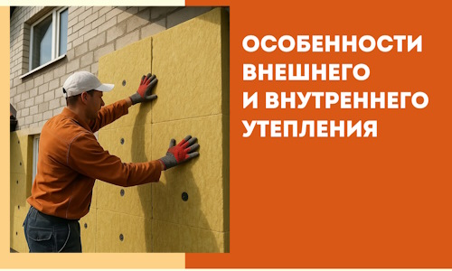 Какие особенности внешнего и внутреннего утепления в Северодвинске