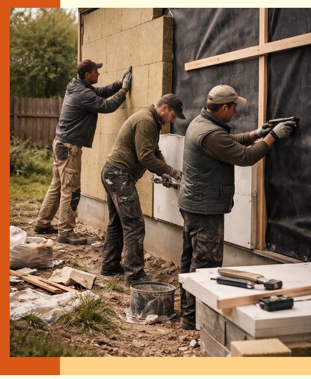 Утепление дачного дома под ключ в Северодвинске