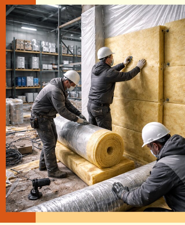 Утепление склада химсырья в Северодвинске: безопасная и эффективная изоляция