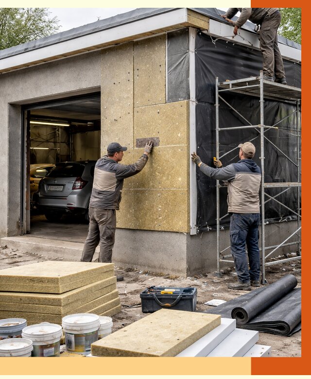 Утепление автосервиса в Северодвинске ппу, пеноизоляция, от 14675 руб/м2 — ТепломастерСвр