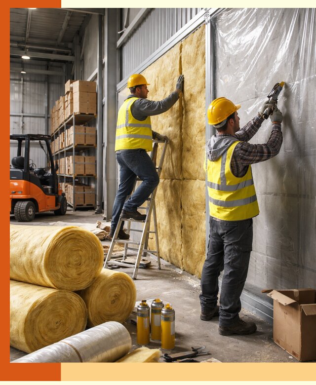 Утепление склада с техникой в Северодвинске под ключ