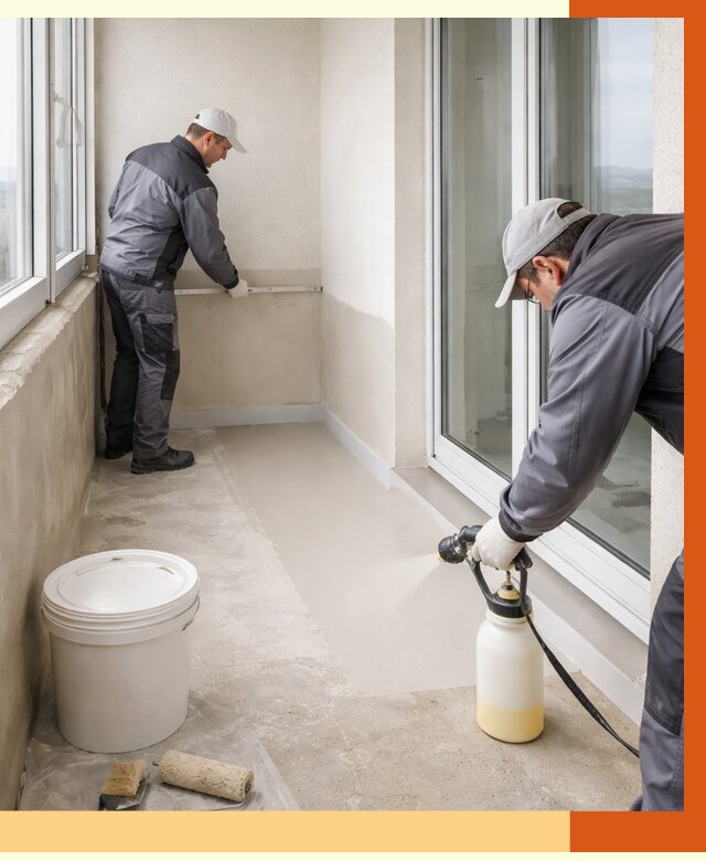 Утепление балкона жидкой теплоизоляцией в Северодвинске от 5820 руб./м2 | ТепломастерСвр