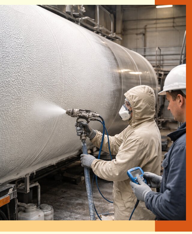 Утепление автоцистерны жидкой теплоизоляцией в Северодвинске от 14675 руб. под ключ | ТепломастерСвр