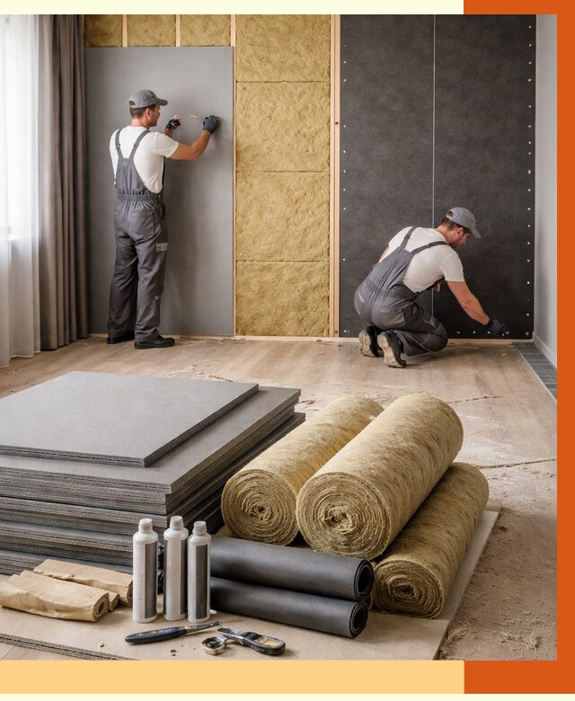 Шумоизоляция дома в Северодвинске от 4554 руб/м2 — комплексная звукоизоляция под ключ | ТепломастерСвр