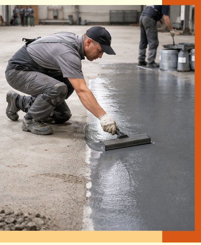 Гидроизоляция промышленного пола в Северодвинске от 1215 руб./м2 — ТепломастерСвр специалисты под ключ