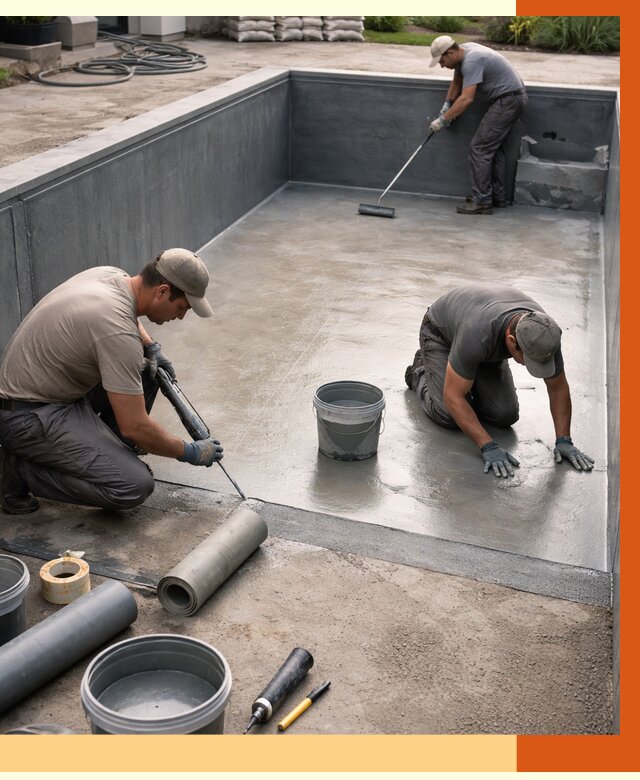 Профессиональная гидроизоляция бассейна в Северодвинске от 6579 руб. за м2 | ТепломастерСвр